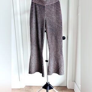 NWT Zara knit stretchy flair glittery disco pants. Size M